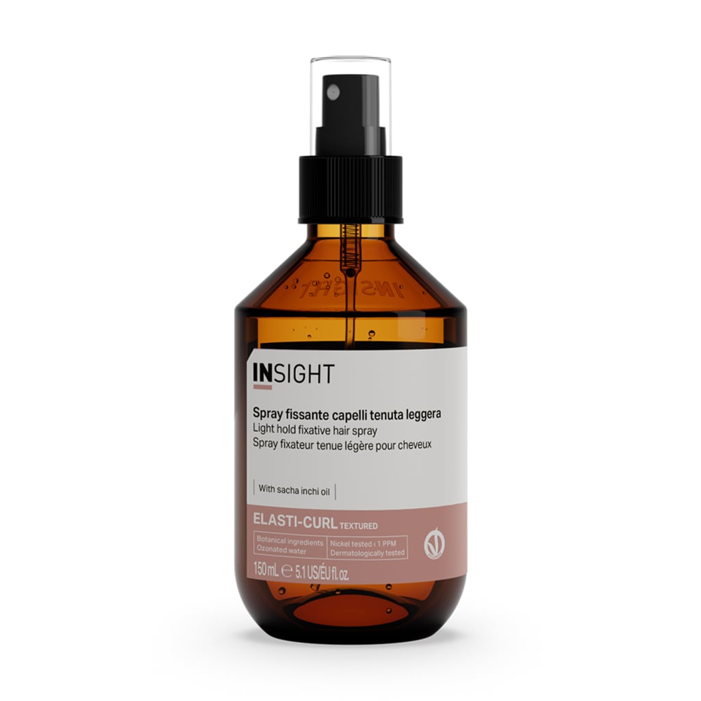 Фіксувальний спрей для волосся Insight Elasti-Curl Textured Light Hold Fixative Hair Spray Легка фіксація, 150 мл (скло)